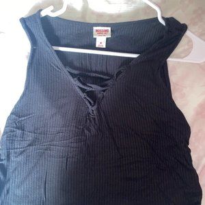 Mossimo Black crossed top